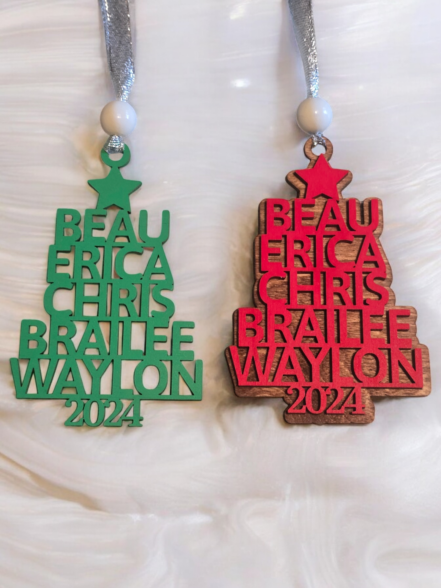 Christmas tree ornament personalized