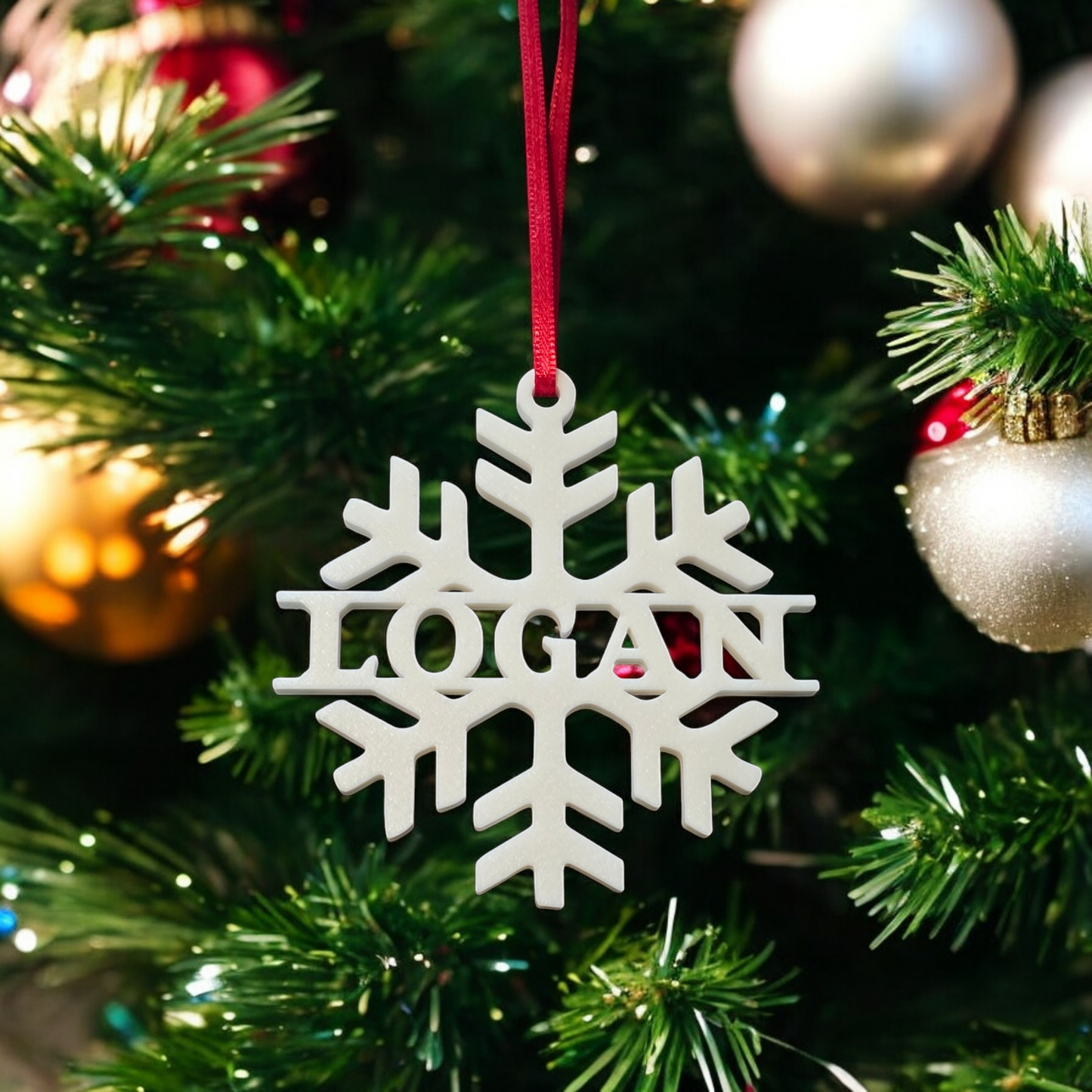 3D Printed Personalized Snowflakes