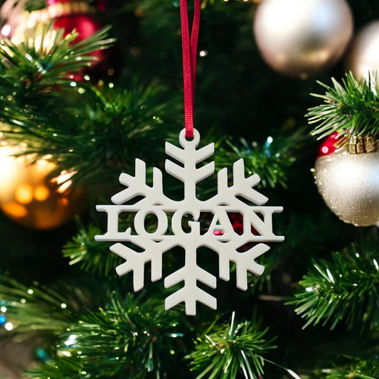 3D Printed Personalized Snowflakes