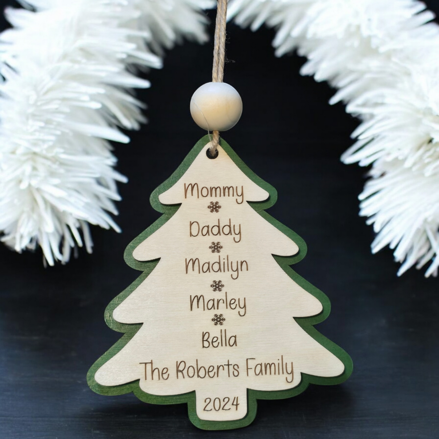 Family Tree 2 layer Personalized up to 6 names