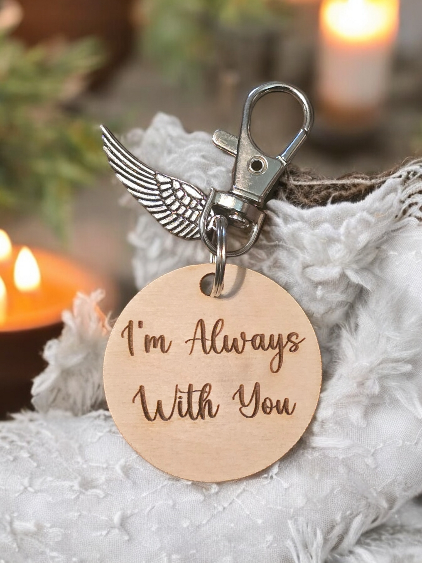 I'm always with you keychain Personalized