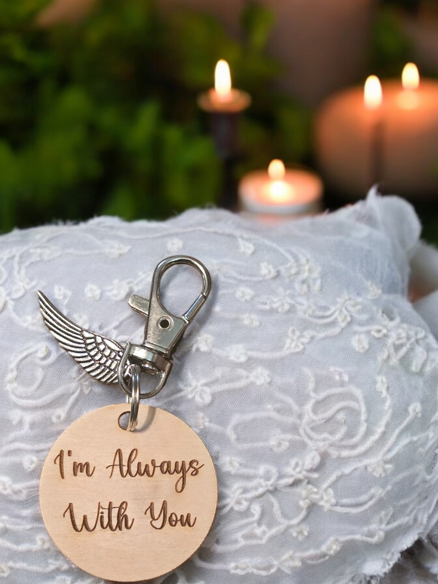 I'm always with you keychain Personalized