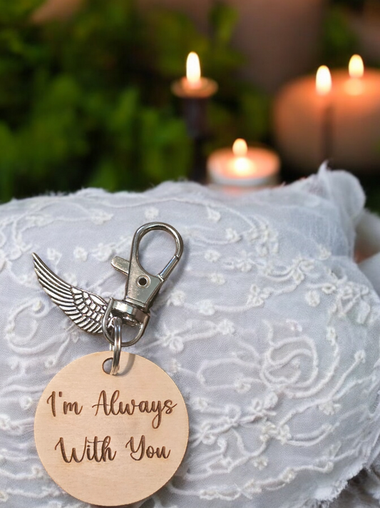 I'm always with you keychain Personalized