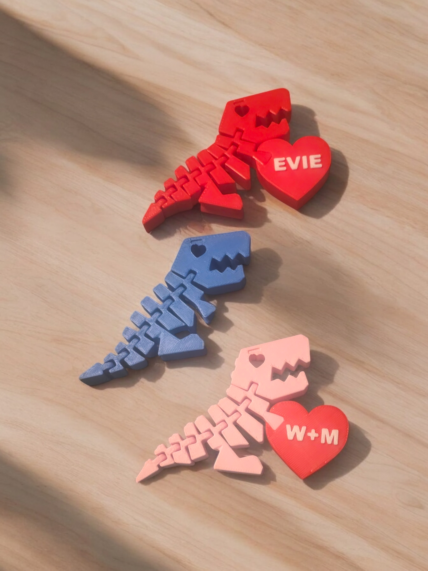 Personalized Valentines Dinosaurs