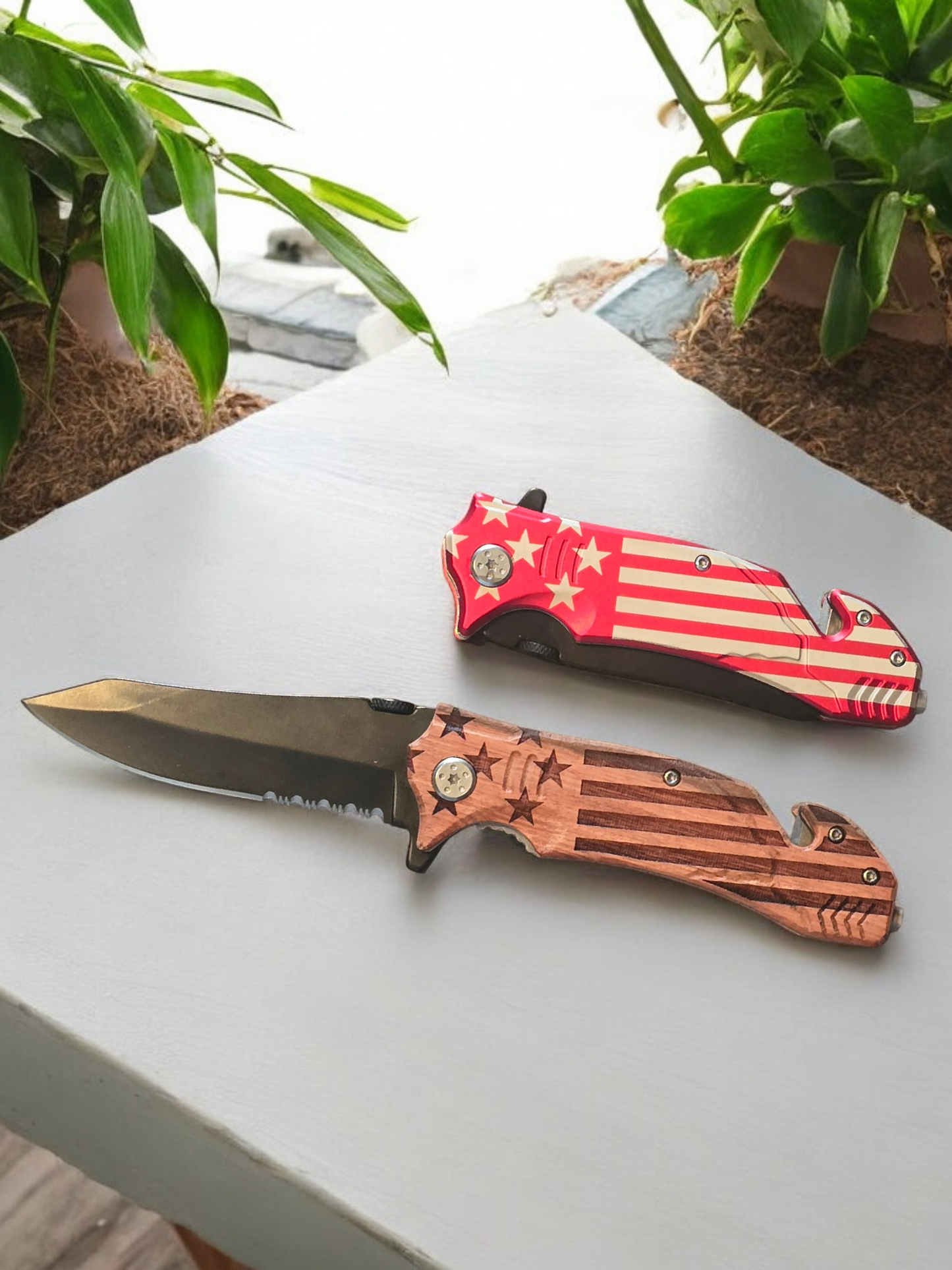Flag Folding pocket knives knife