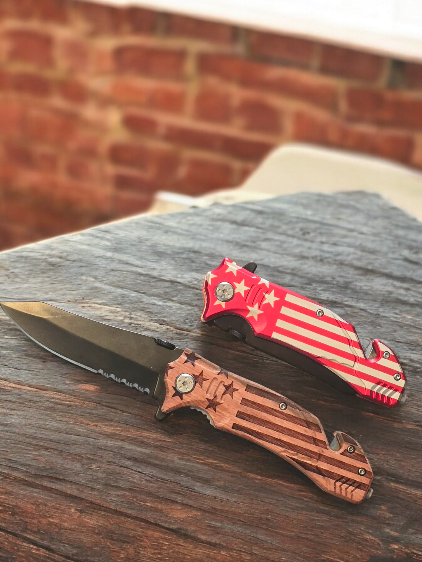 Flag Folding pocket knives knife