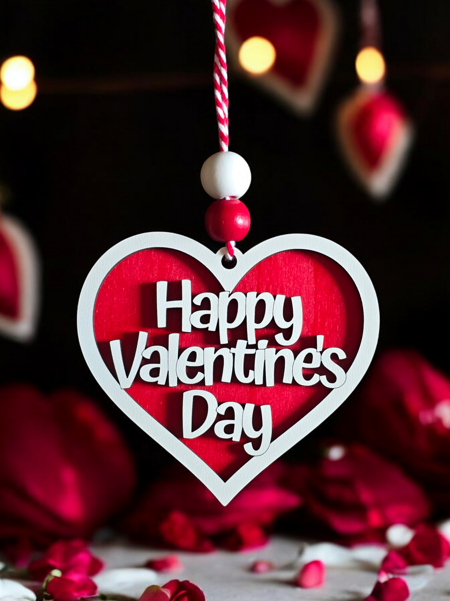 Valentine's Day Heart Ornament Personalized