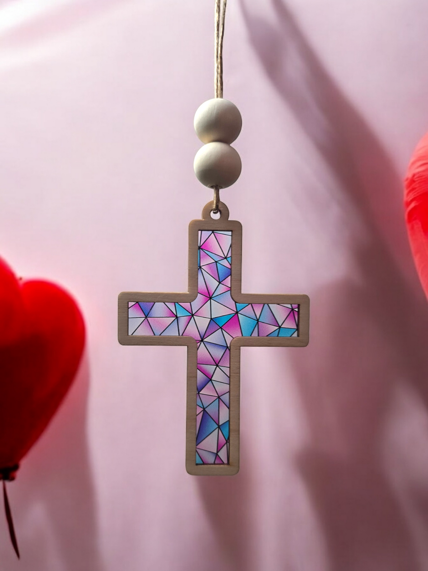 Stained glass Cross