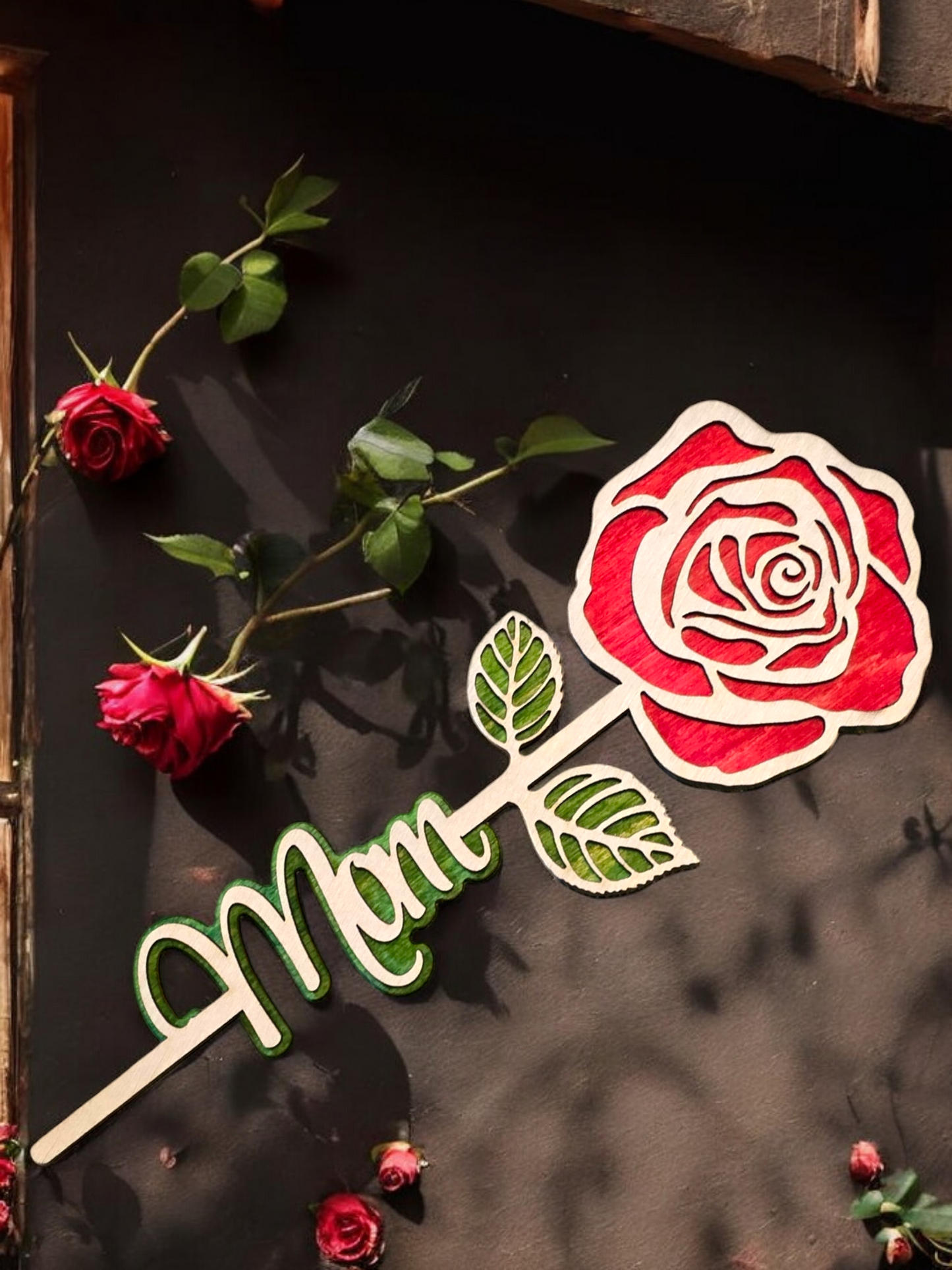 Personalized rose for Valentine's Day