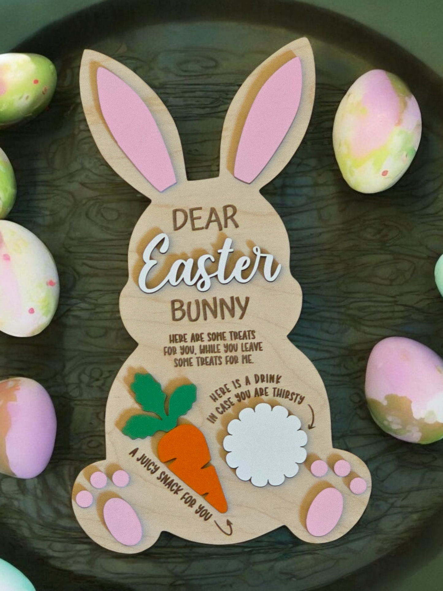 Dear Easter Bunny Tray