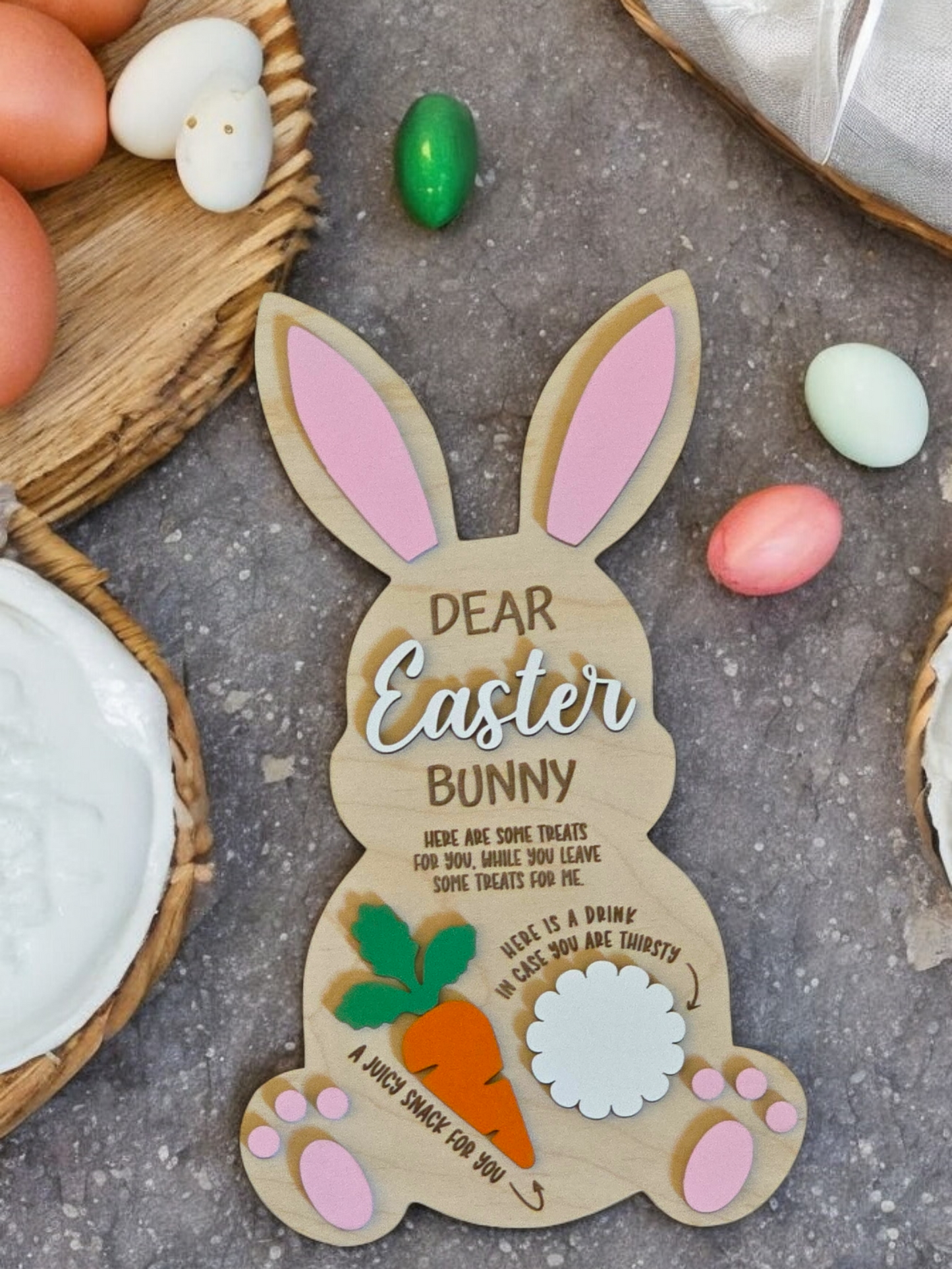 Dear Easter Bunny Tray