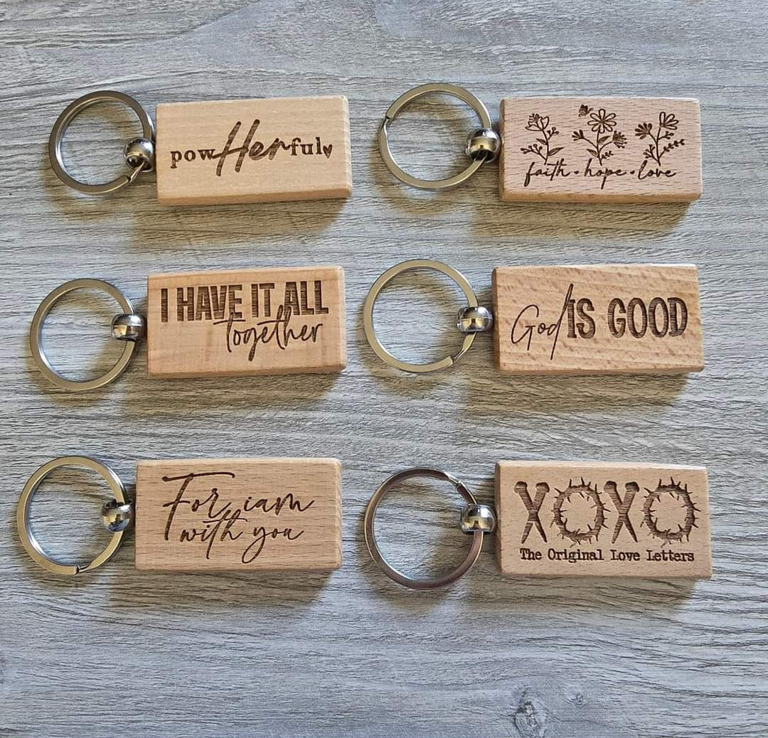 PowHERful inspiration religious Keychains