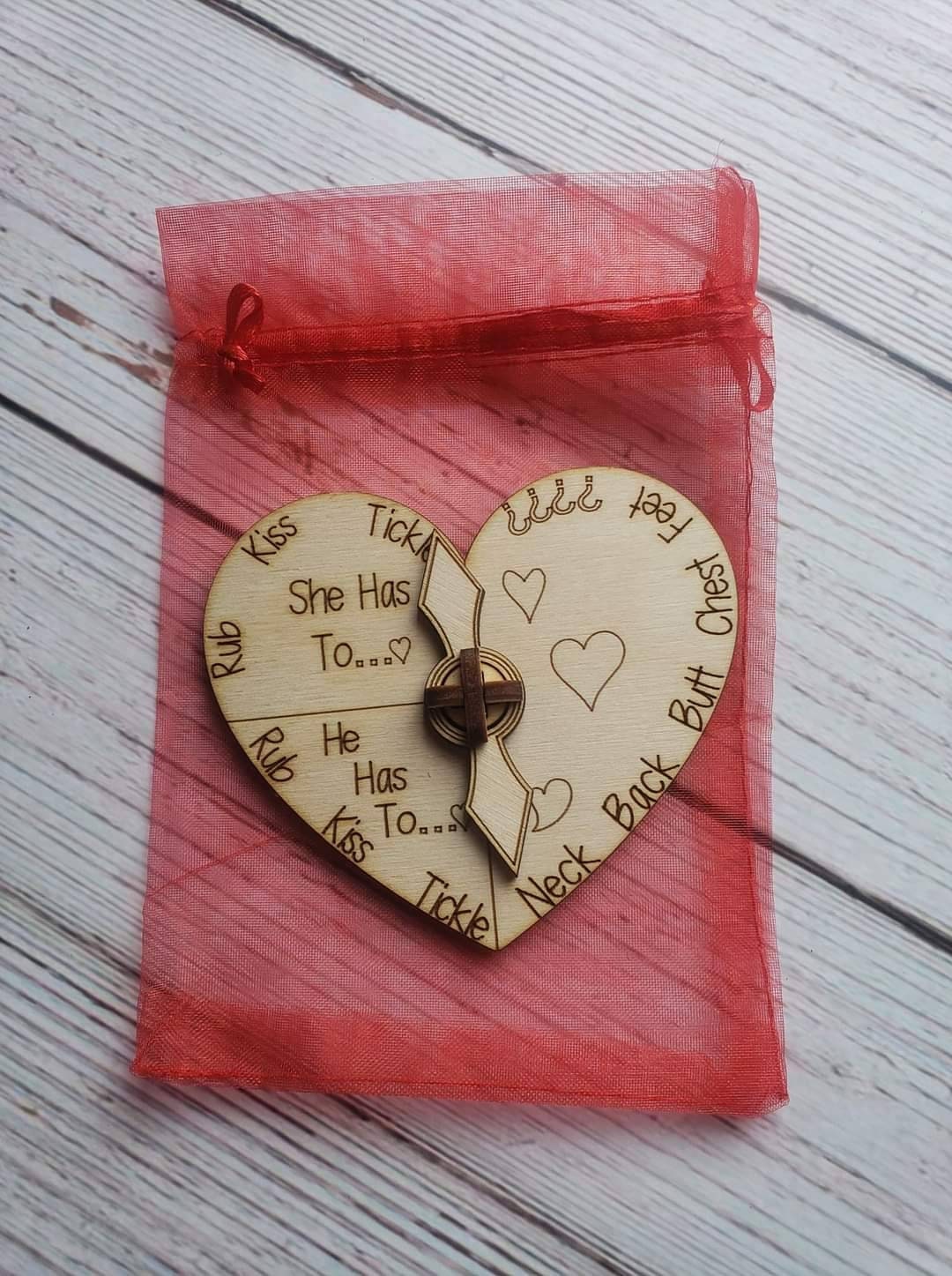 Lovers Activity Spinner Game Perfect for Valentines.