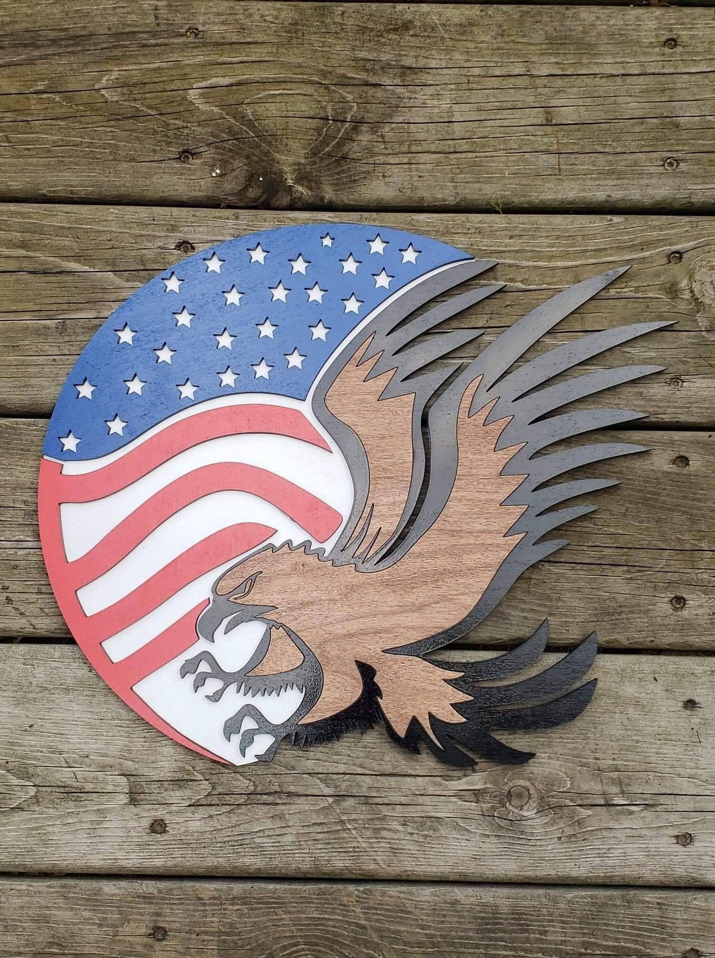 Eagle Door Hanger Sign Flag