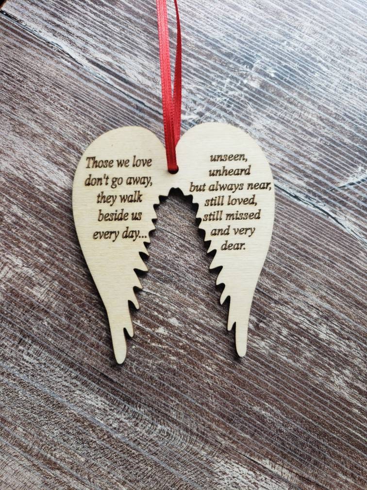 Angel Wing Christmas Ornament Memorial Bulk