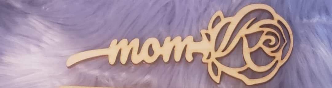 Wooden flowers personalized