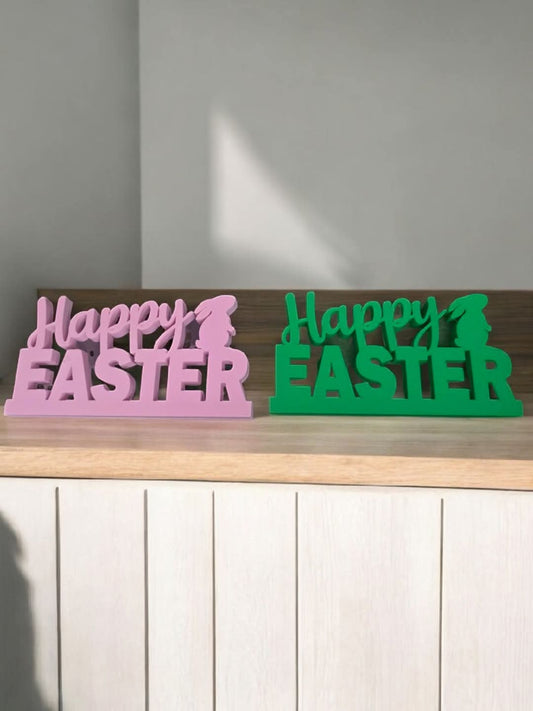 3D Printed Happy Easter sign