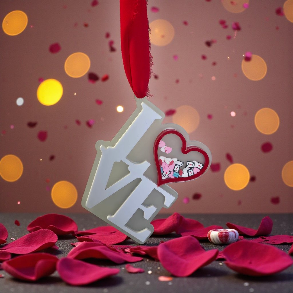 LOVE shaker Ornament