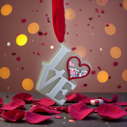 LOVE shaker Ornament