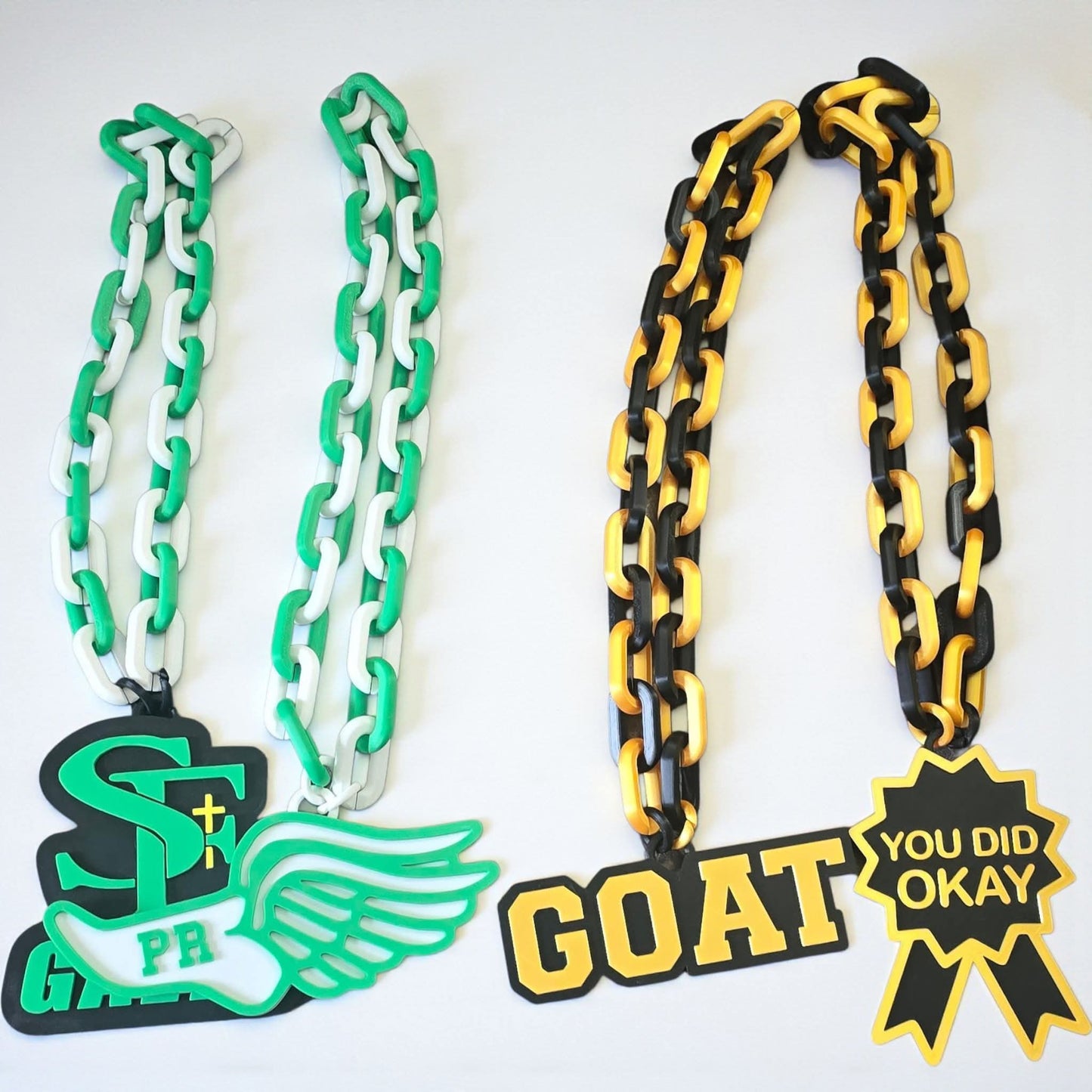 3D printed Hype Chain Necklace Personalized