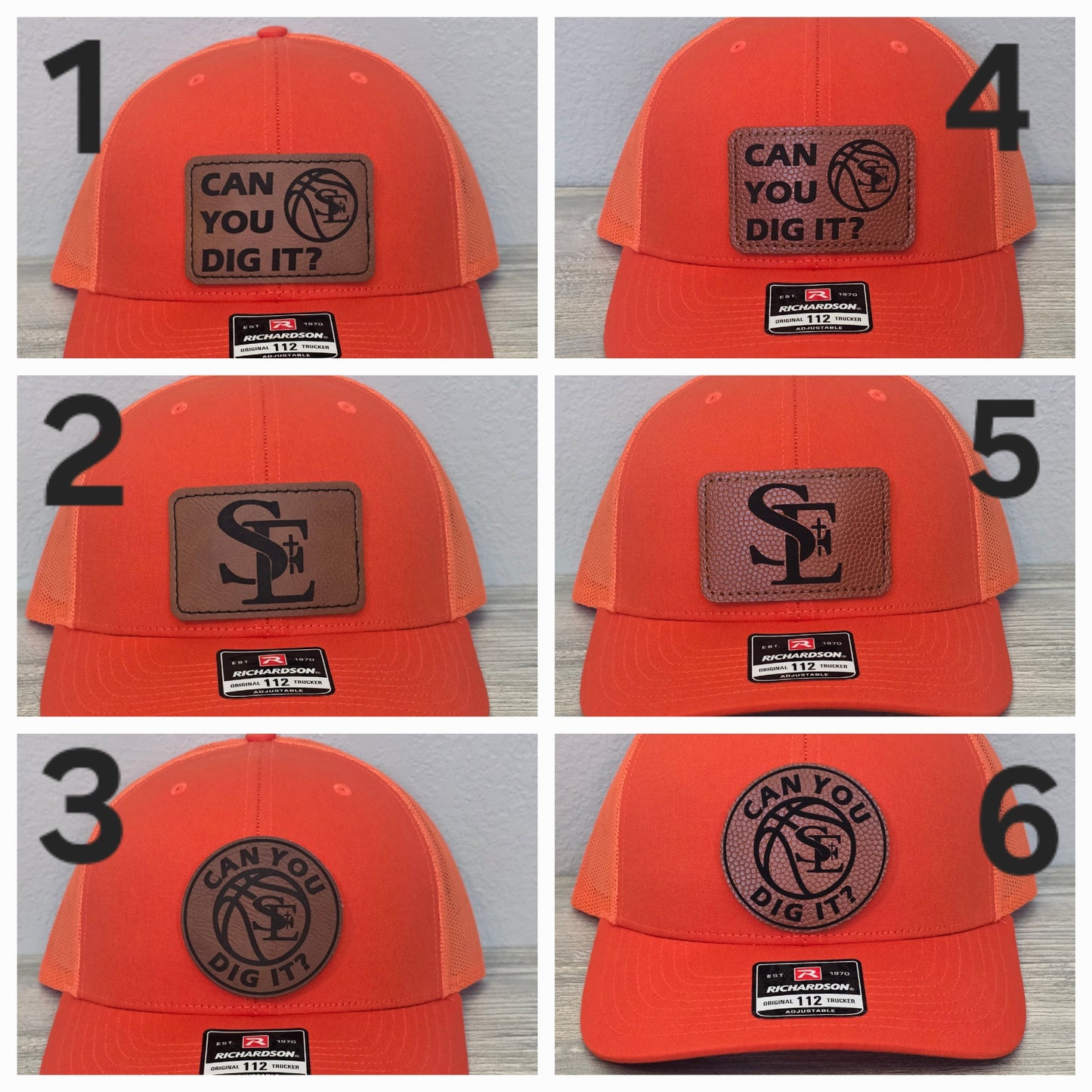 St Edmond Hat use corresponding number in the personalized field