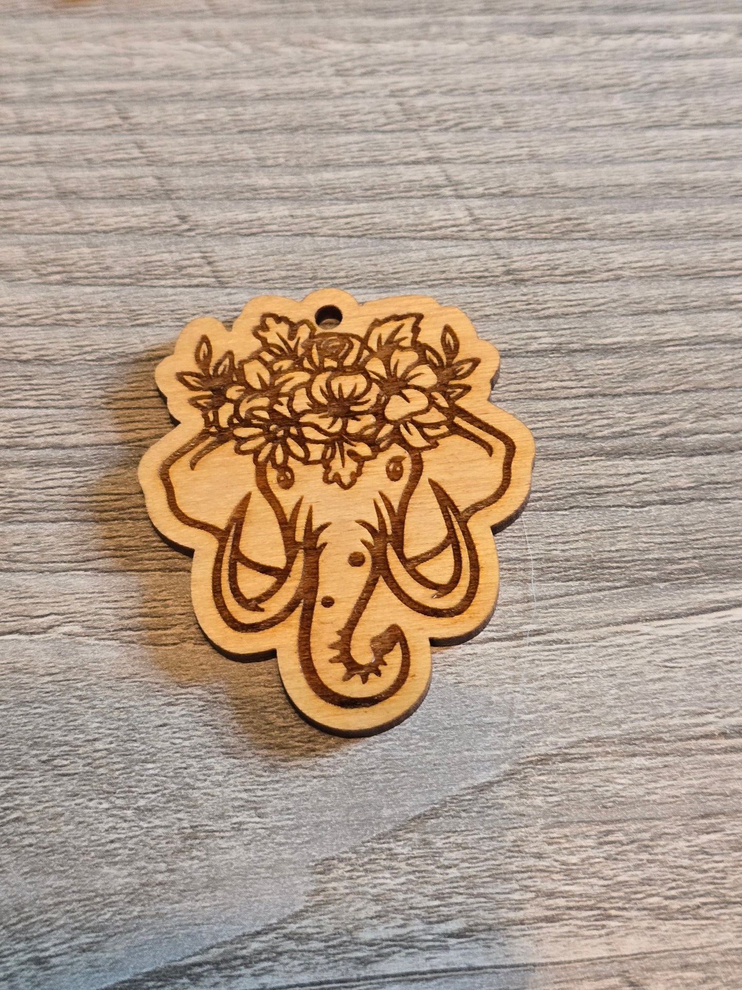 Floral animal keychains