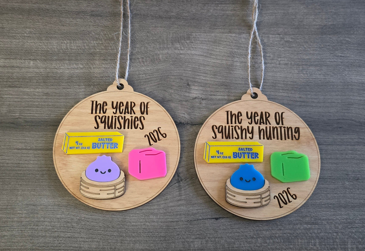 The year of squishies 2026 Christmas Ornaments