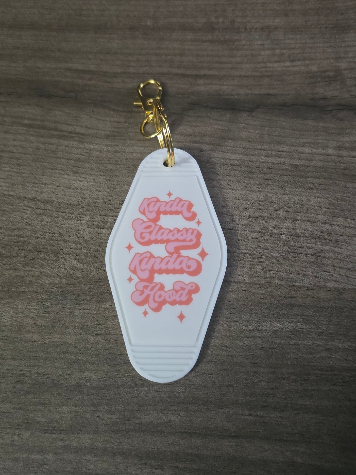 3D printed & UV printed motel keychain sarcastic