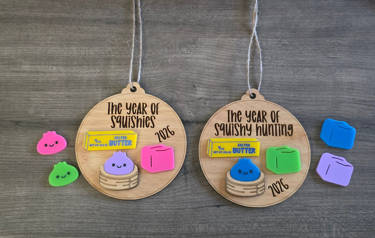 The year of squishies 2026 Christmas Ornaments