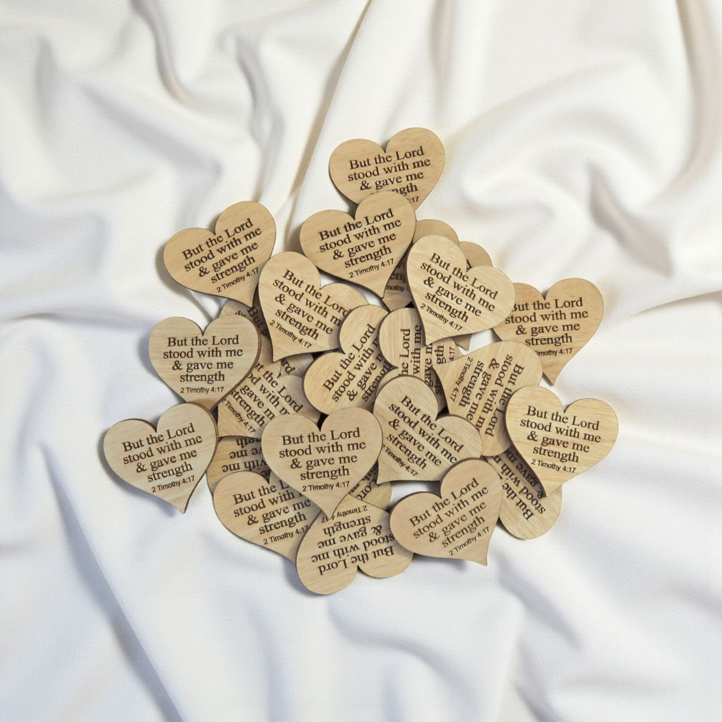 But the Lord stood with me & gave me strength small pocket token