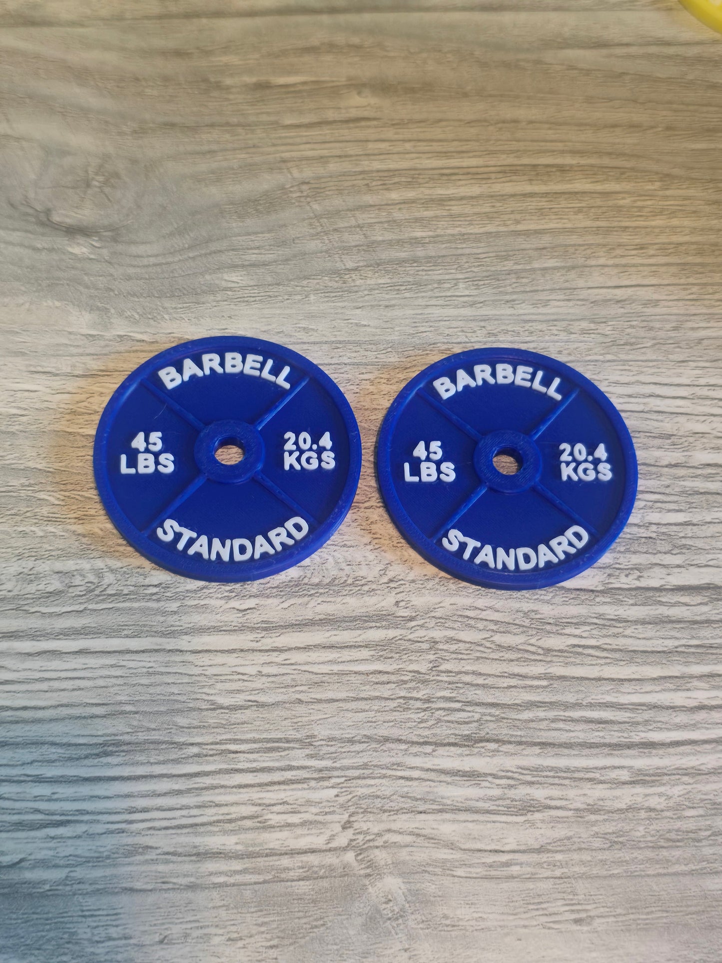 3D printed Personal Bests weight Set personalized