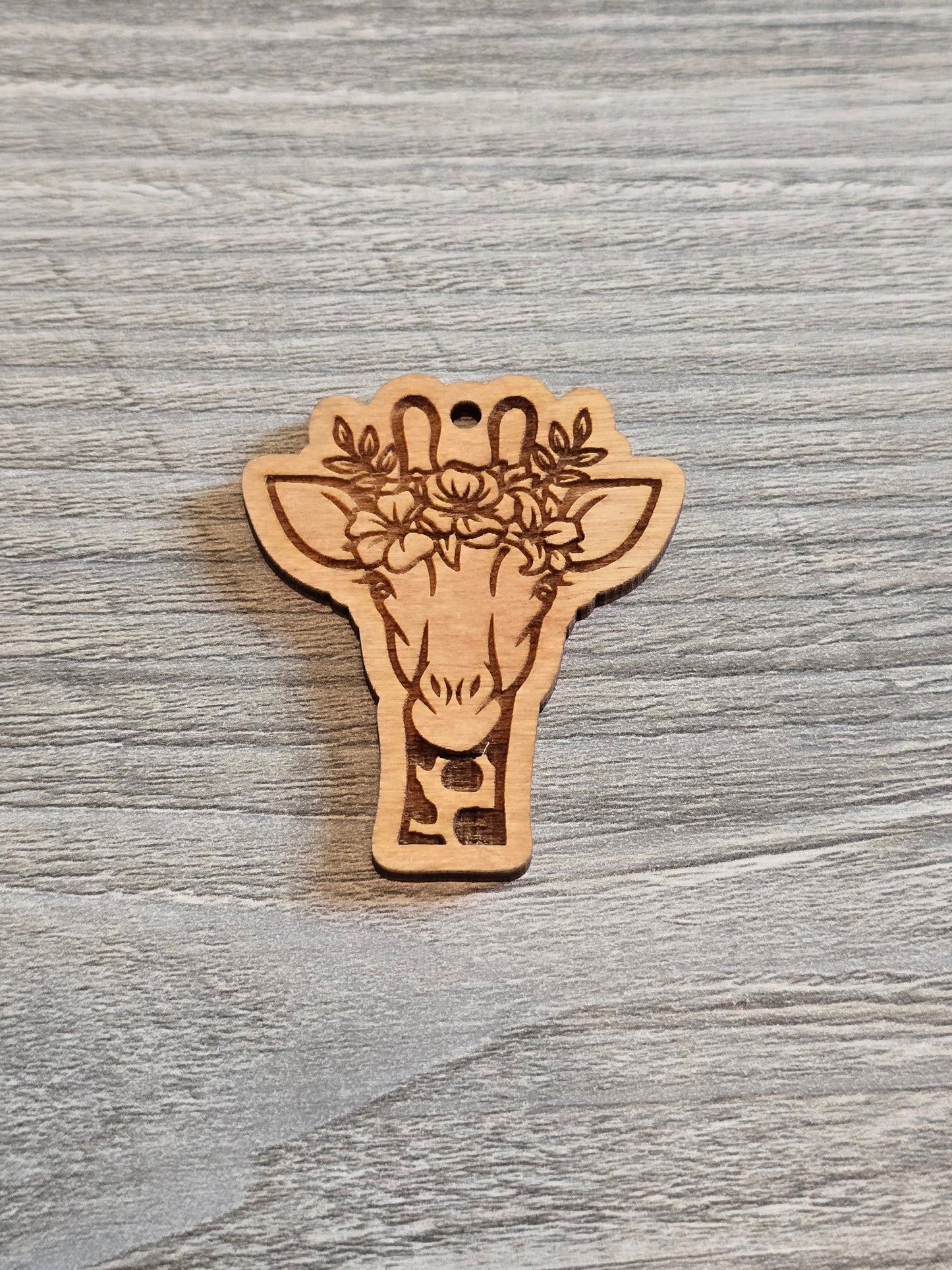 Floral animal keychains