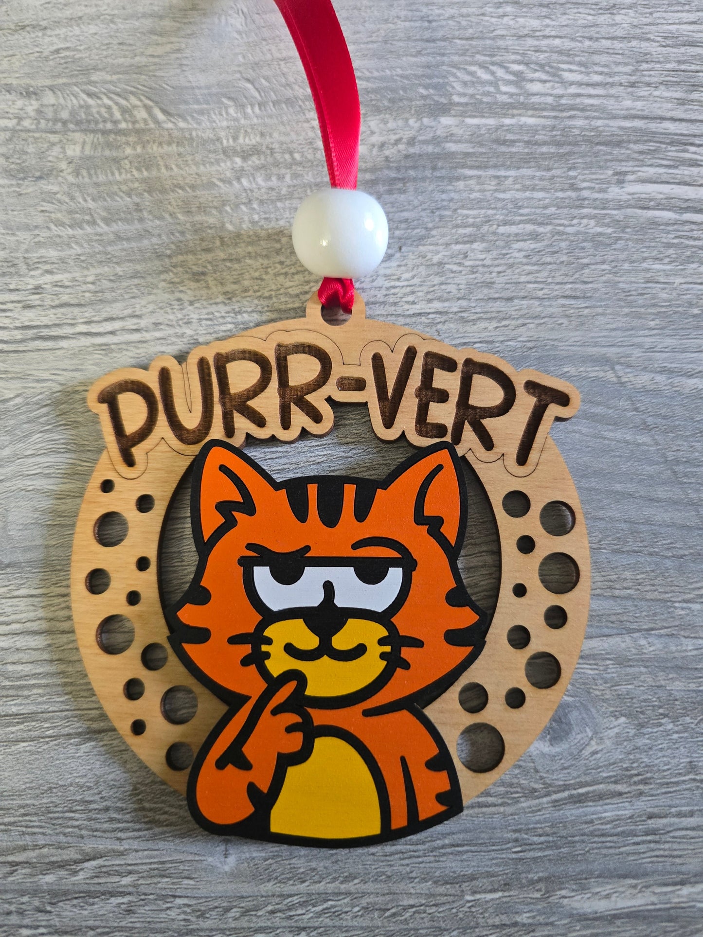 Cheeky F-CAW-F Christmas Ornament