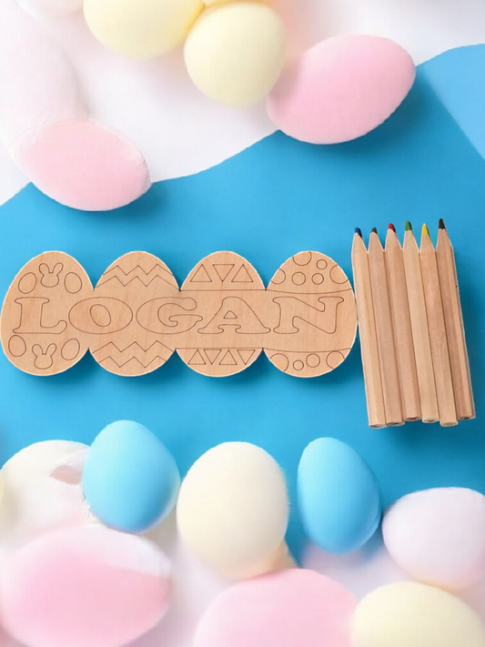 Easter Egg coloring kit personalized