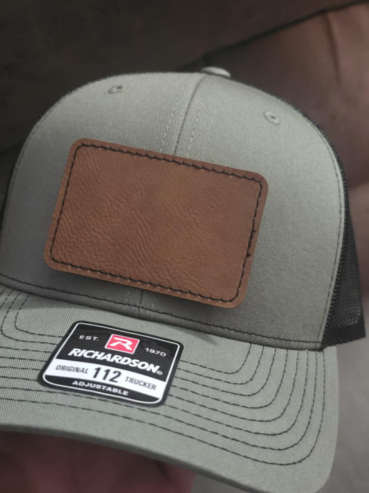 Loden green/black personalized Richardson Hat