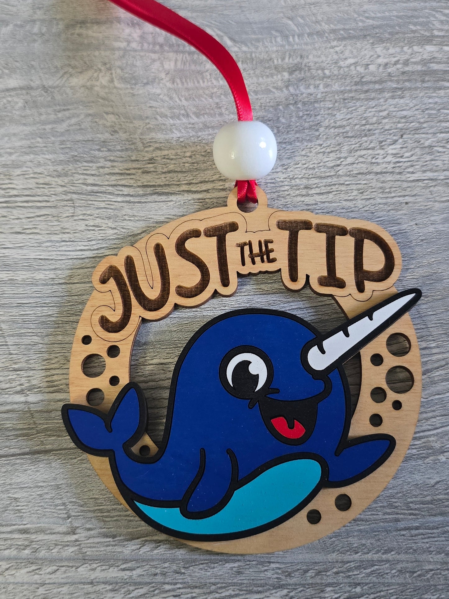 Cheeky F-CAW-F Christmas Ornament