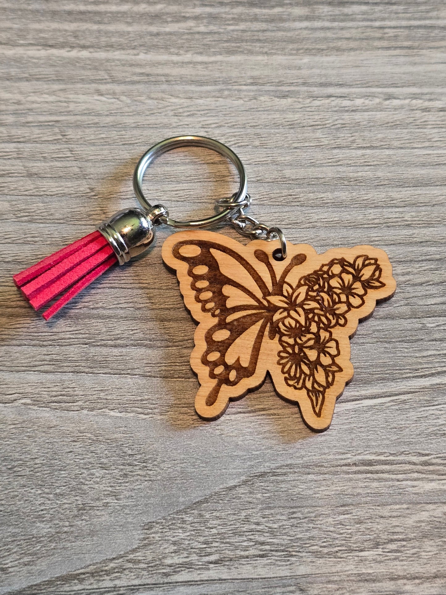 Floral animal keychains