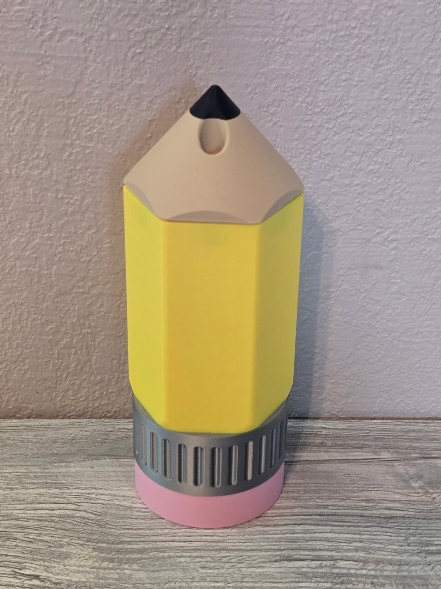 3D printed Pencil shape slim can cooler or keychain