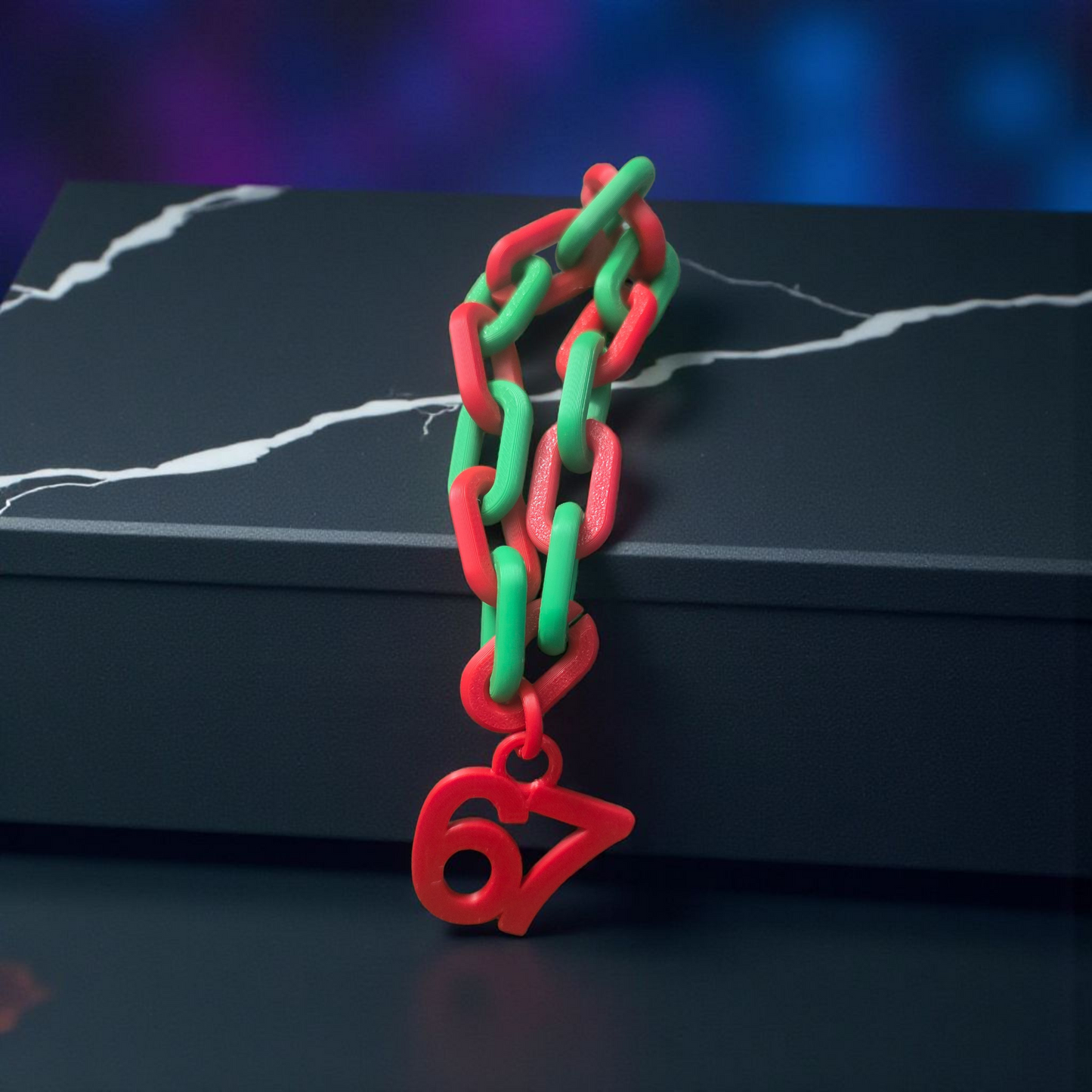 3D printed elf 6 7 necklace