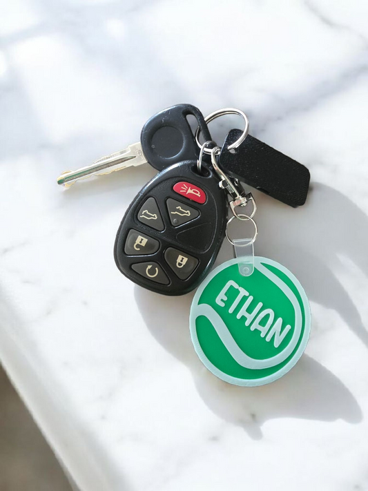 3D printed plastic sport keychains Personalized with name