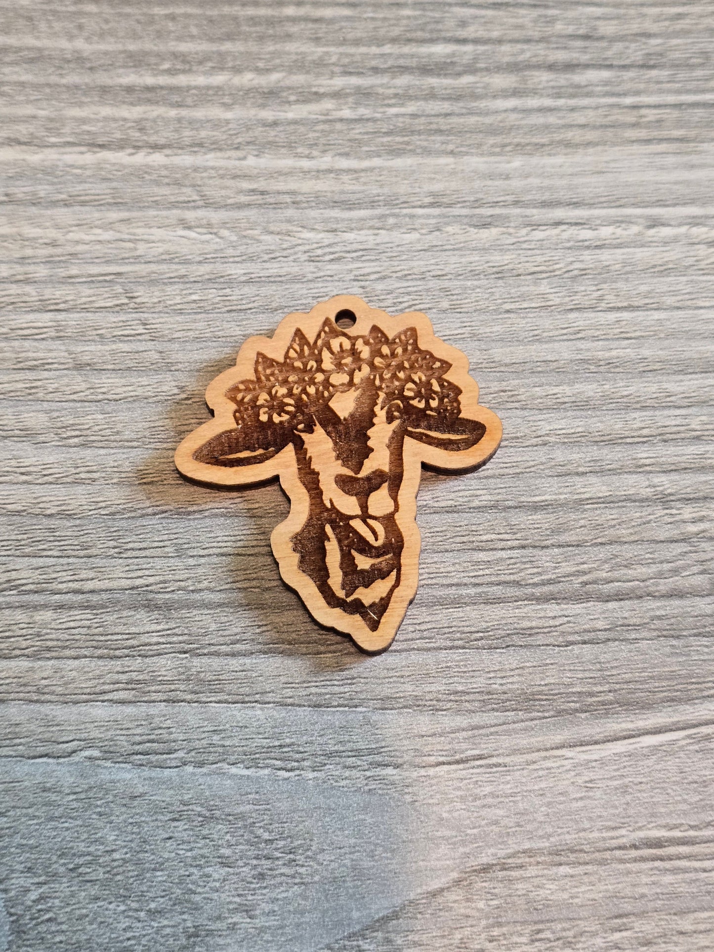 Floral animal keychains