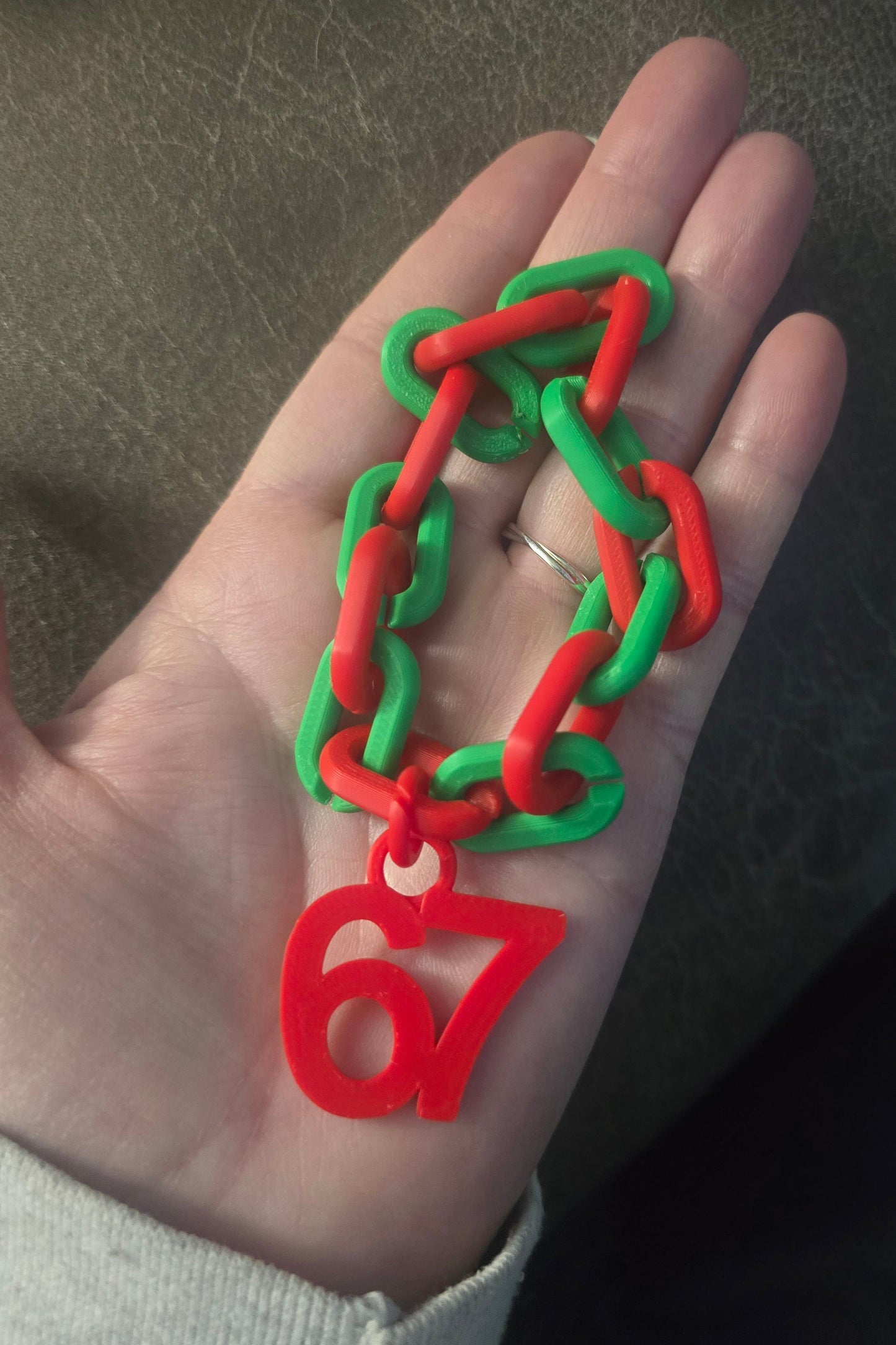 3D printed elf 6 7 necklace