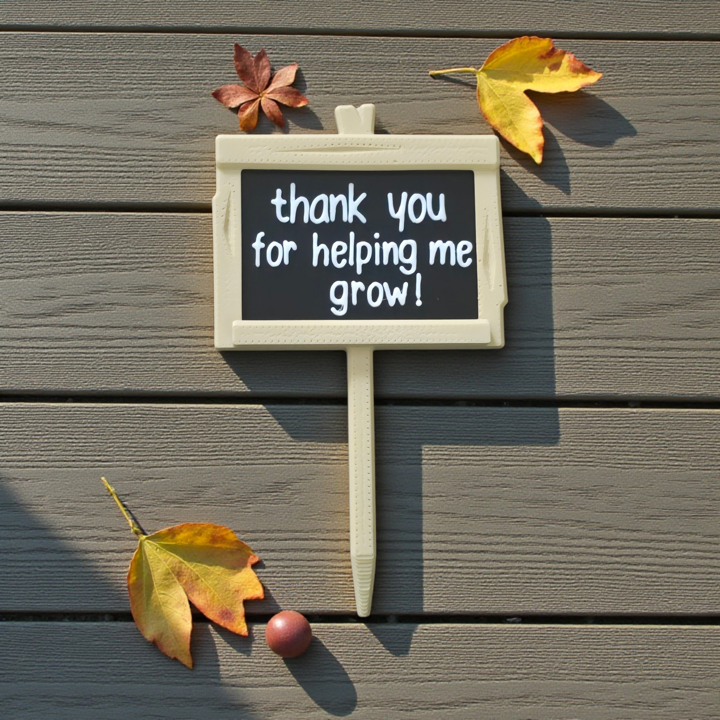3D Printed Teacher plant stake personalized