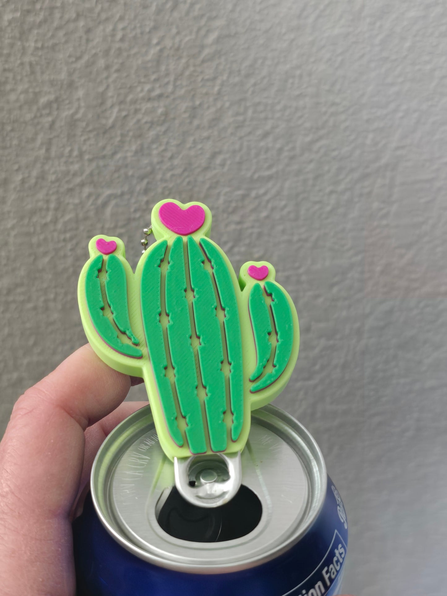 3D printed Cactus can opener nail saver
