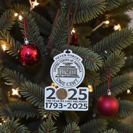 The year we lost the penny Christmas Ornament or magnet