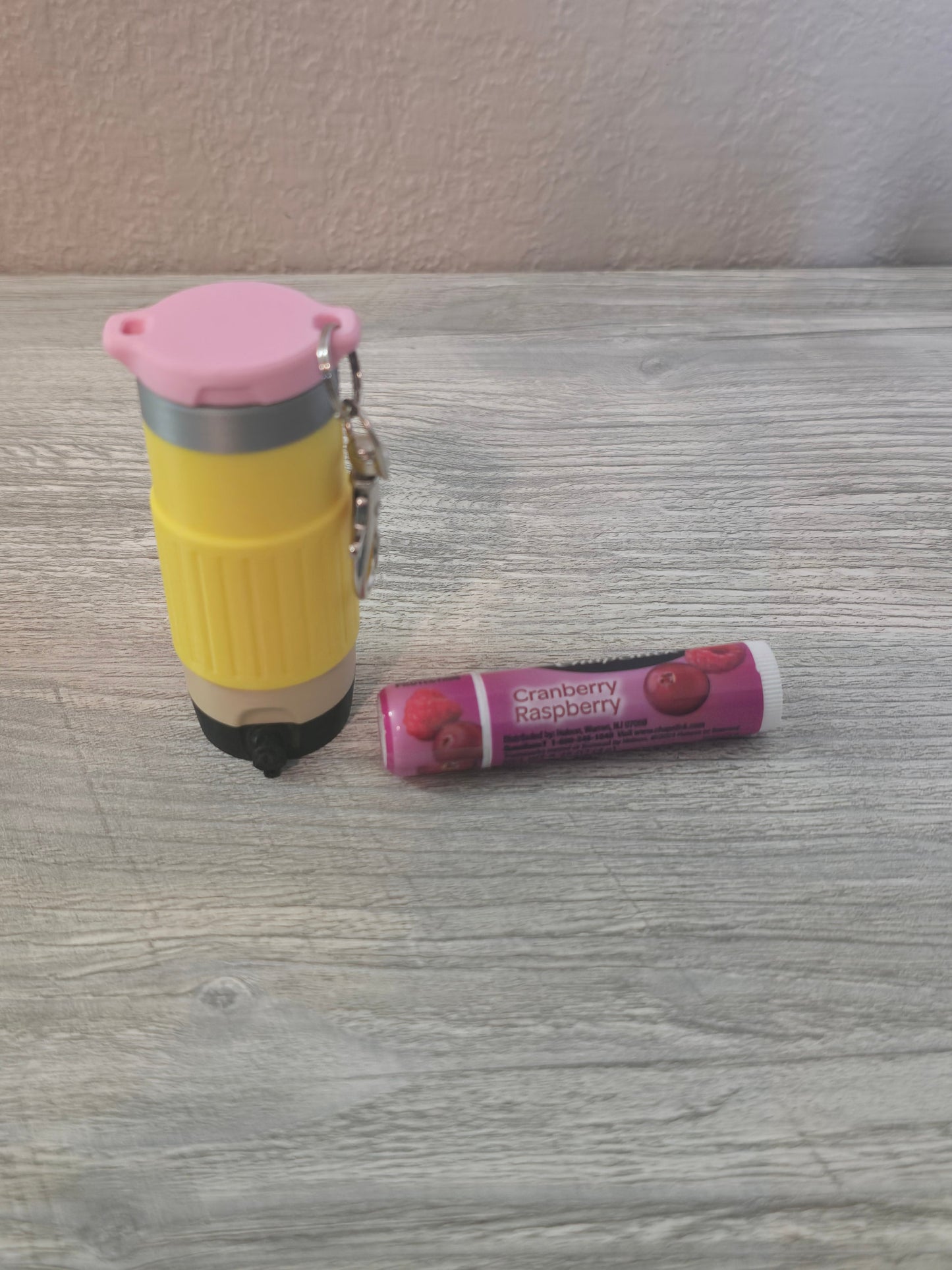 3D printed pencil lip balm holder cooler keychain