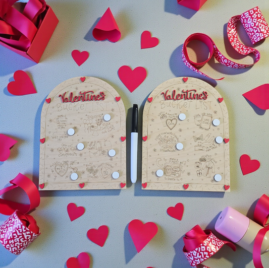 Valentine's bucket list family or couple signs