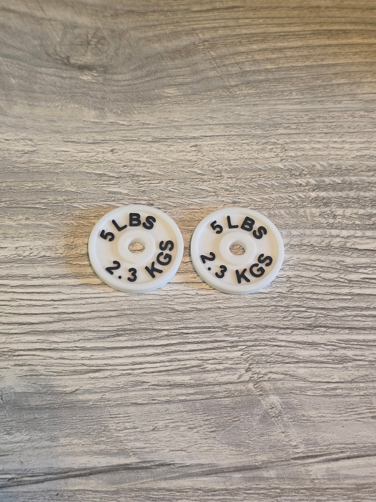 3D printed Personal Bests weight Set personalized