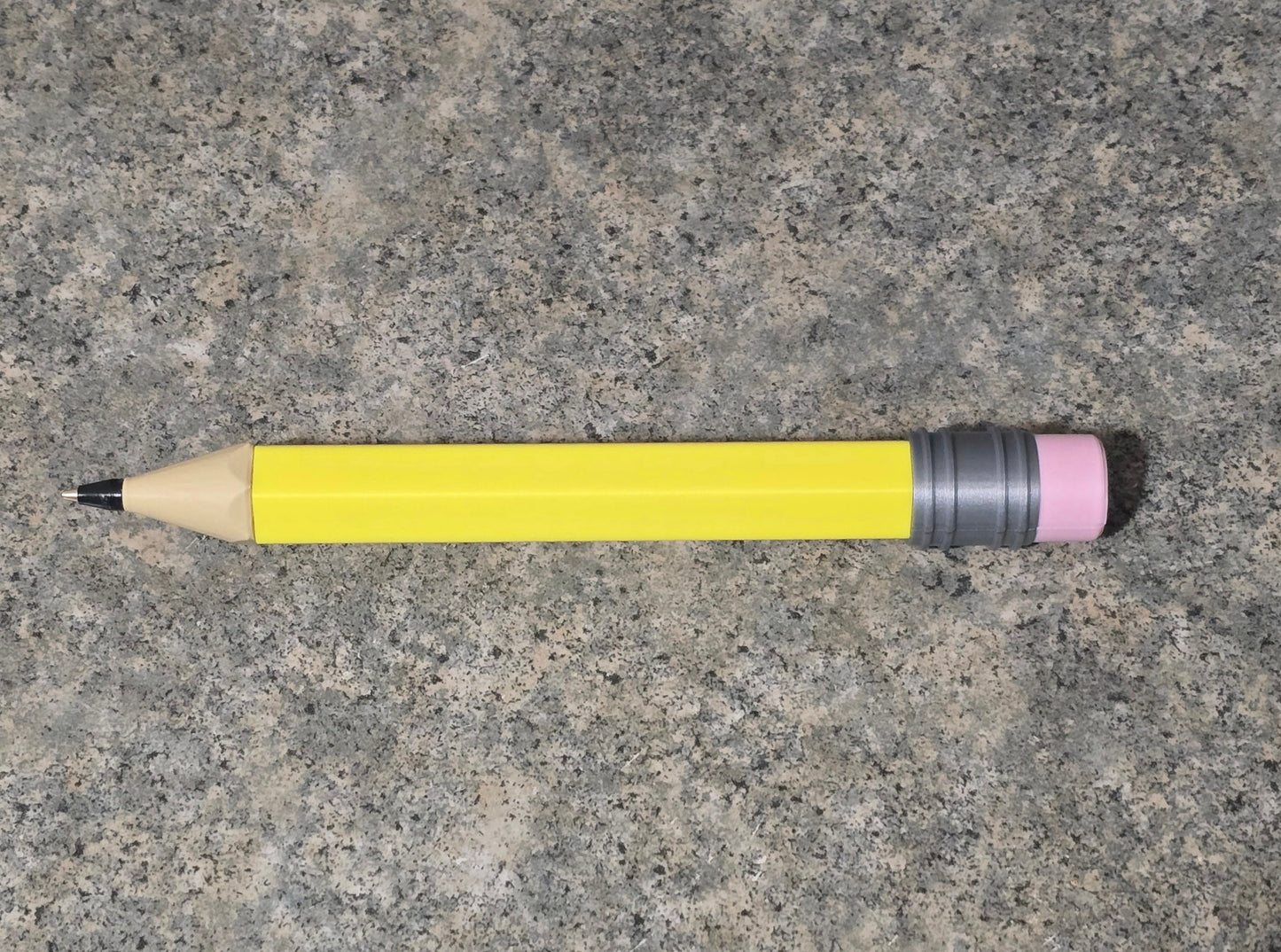 3D printed & UV printed Oversize pencil Pen with lid personalized