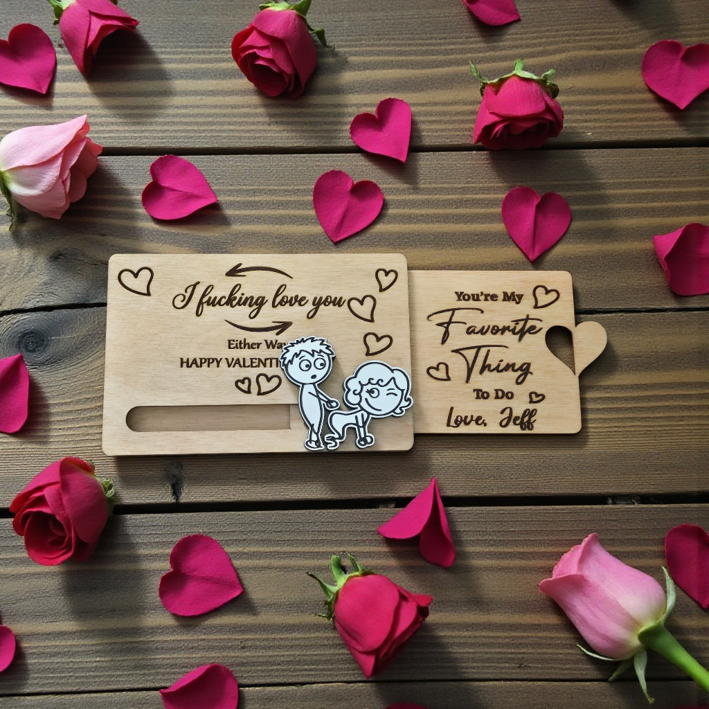 I fucking love you either way Happy Valentine's Day Personalized slider